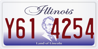 IL license plate Y614254