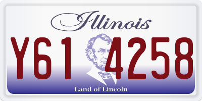 IL license plate Y614258