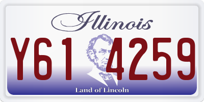 IL license plate Y614259