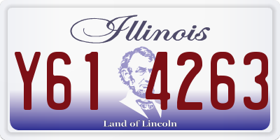 IL license plate Y614263