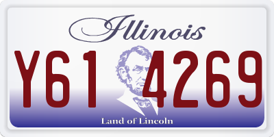 IL license plate Y614269