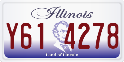 IL license plate Y614278