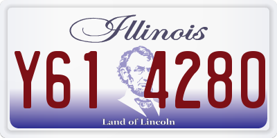IL license plate Y614280