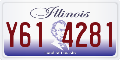 IL license plate Y614281