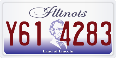 IL license plate Y614283