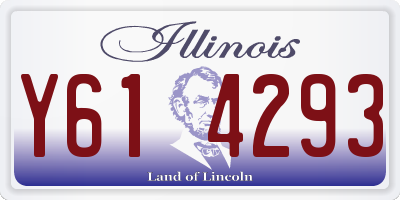 IL license plate Y614293