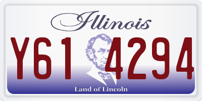 IL license plate Y614294
