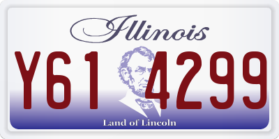 IL license plate Y614299