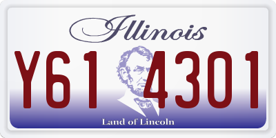 IL license plate Y614301