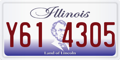 IL license plate Y614305