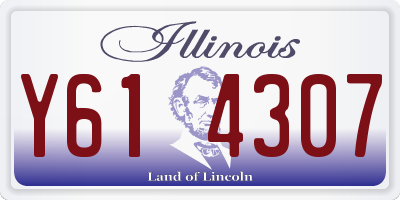 IL license plate Y614307