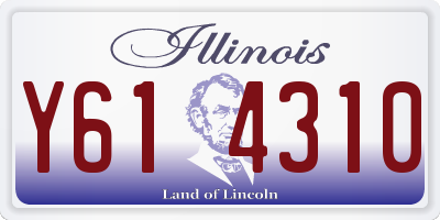 IL license plate Y614310