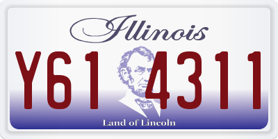 IL license plate Y614311