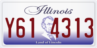IL license plate Y614313