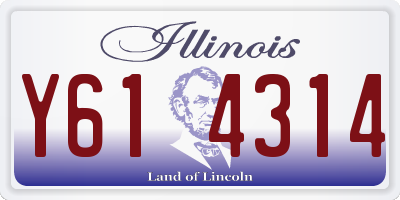 IL license plate Y614314