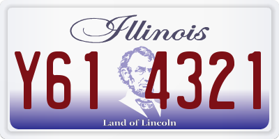 IL license plate Y614321
