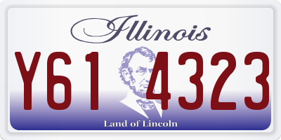 IL license plate Y614323