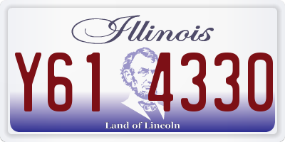 IL license plate Y614330