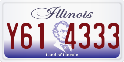IL license plate Y614333