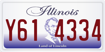 IL license plate Y614334