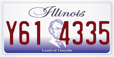 IL license plate Y614335