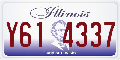 IL license plate Y614337