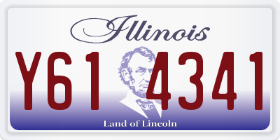 IL license plate Y614341