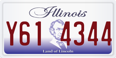 IL license plate Y614344