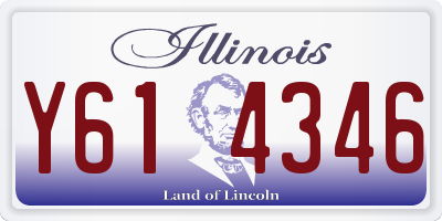IL license plate Y614346