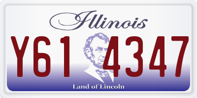 IL license plate Y614347