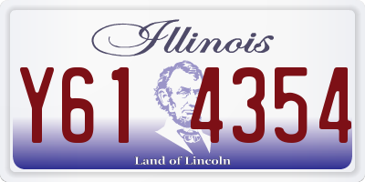 IL license plate Y614354