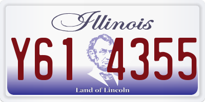 IL license plate Y614355