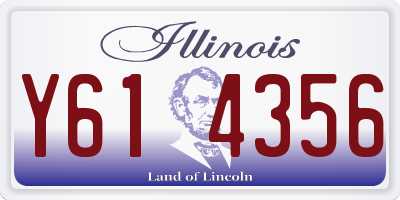 IL license plate Y614356