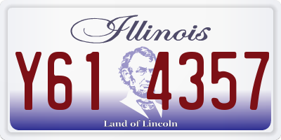 IL license plate Y614357