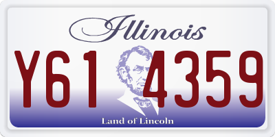 IL license plate Y614359