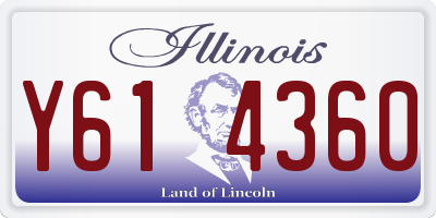 IL license plate Y614360