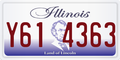 IL license plate Y614363