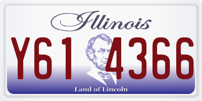 IL license plate Y614366