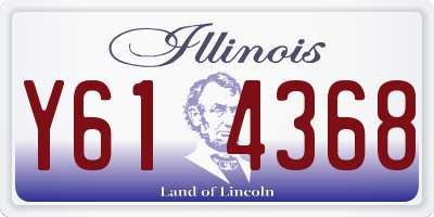IL license plate Y614368