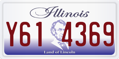IL license plate Y614369