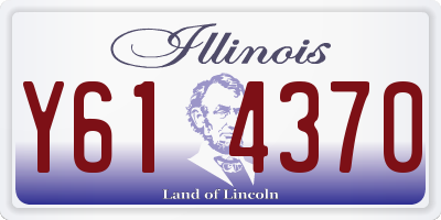 IL license plate Y614370