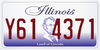IL license plate Y614371