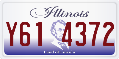 IL license plate Y614372