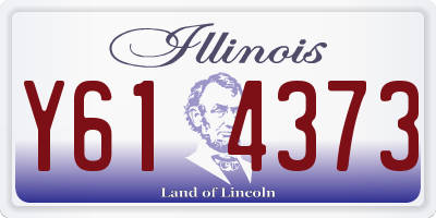 IL license plate Y614373