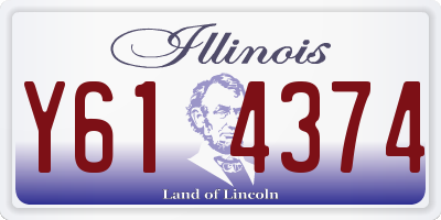 IL license plate Y614374