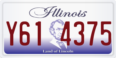 IL license plate Y614375