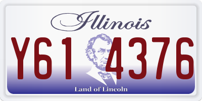 IL license plate Y614376