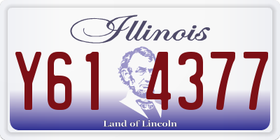 IL license plate Y614377
