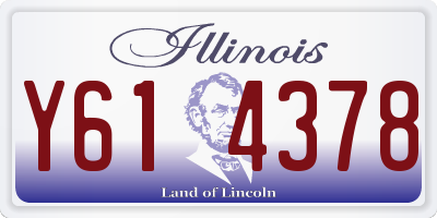 IL license plate Y614378
