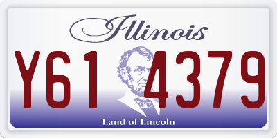 IL license plate Y614379
